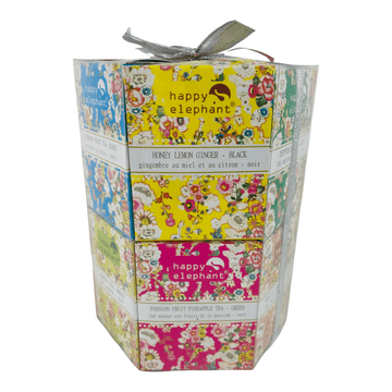 Bright Floral Hexagon Tea Gift Set